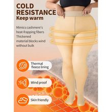K 30156 Fleece fake sheer leggings ���޼�͸���׿�羳