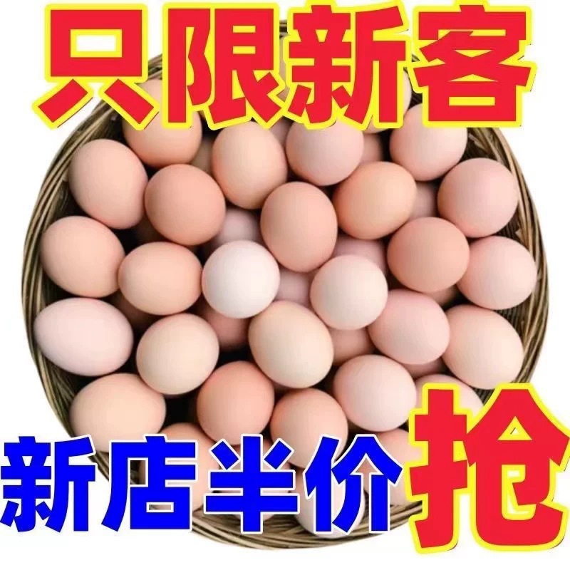 10枚正宗农家现捡新鲜土鸡蛋乡村笨鸡蛋柴鸡蛋初生蛋批发整箱4枚