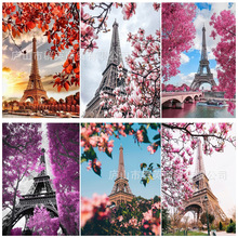 跨境专供钻石画5diy外贸风景组合系列满钻  欢迎带图  量大询价