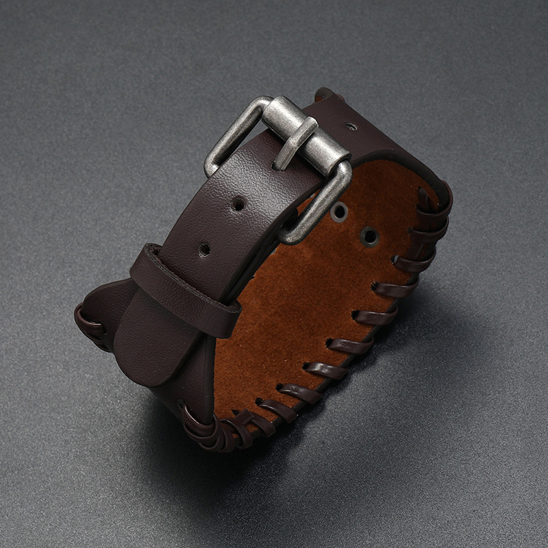 fashion Viking axe leather weaving bracelet