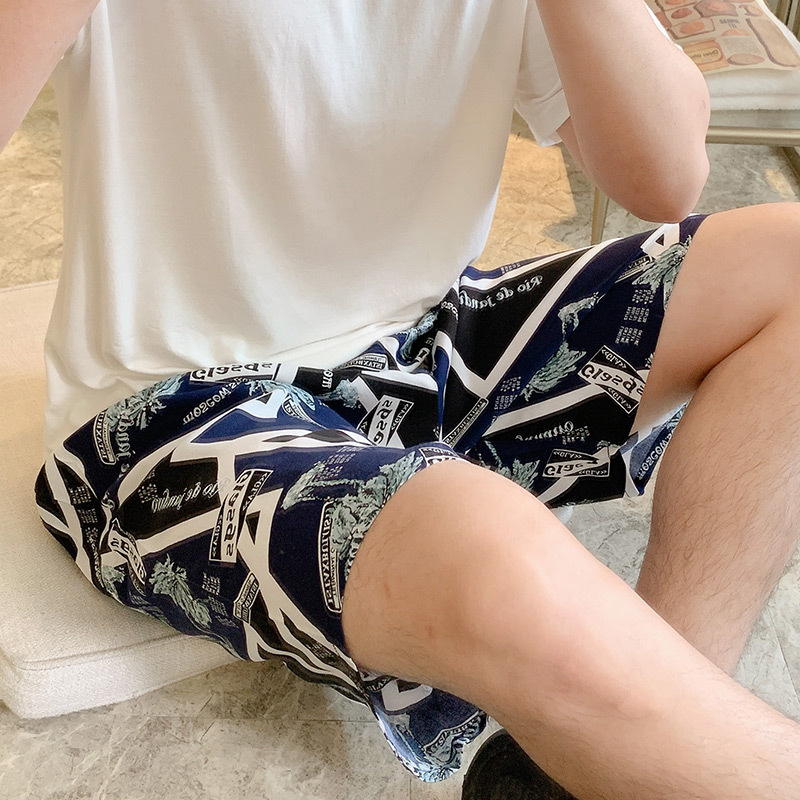 남자 반바지-기하학적 코코넛 나무