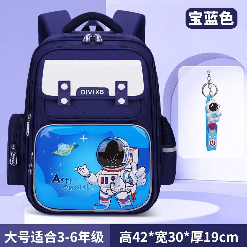 Mochila escolar para niños, estudiantes de primaria, niñas, grado 1,23 a 45,6 para hombres, gran capacidad de carga, logotipo de mochila de espalda