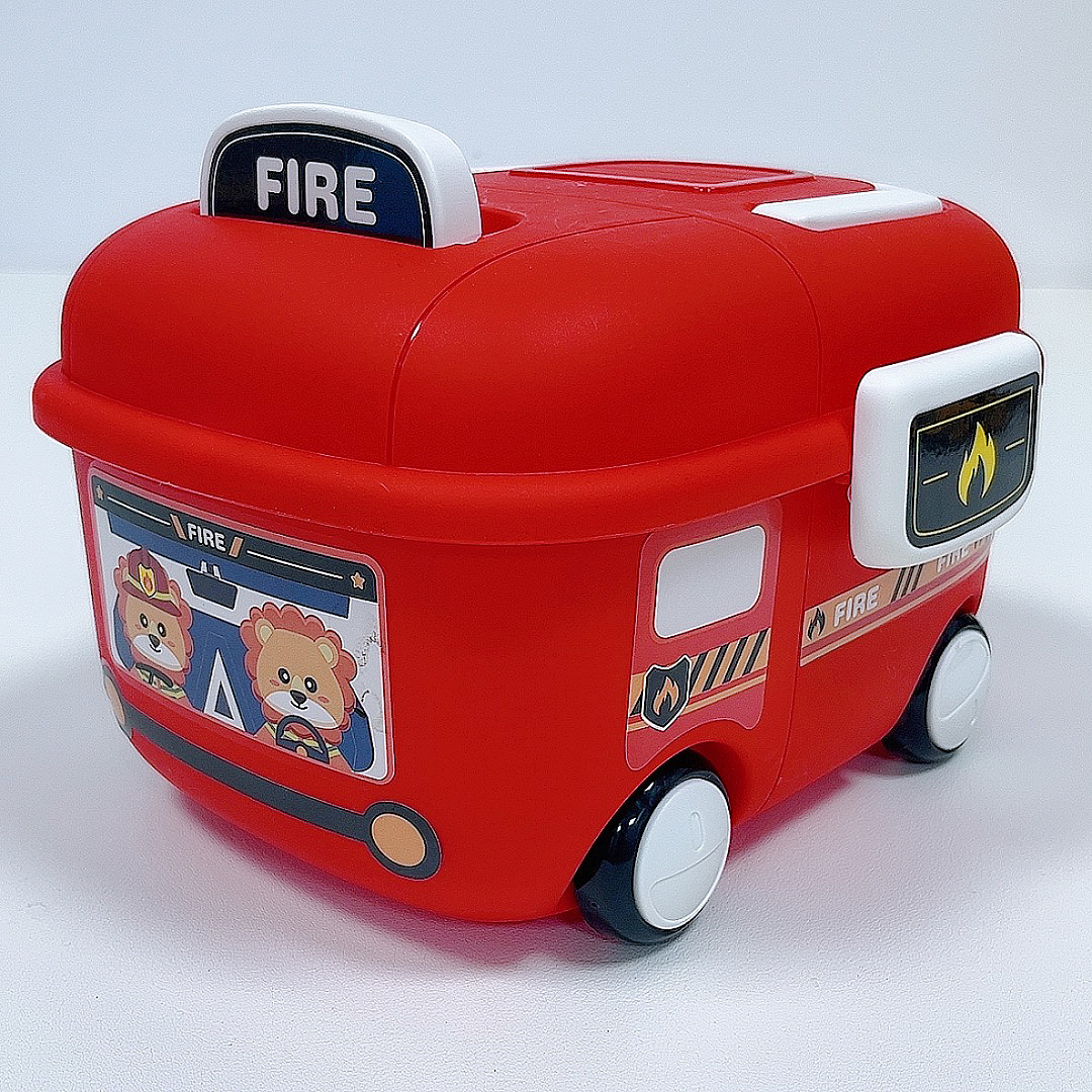 Cubo de almacenamiento de juguetes para niños caja de almacenamiento doméstica lindo ciervo gran partícula bloques de construcción caja de almacenamiento