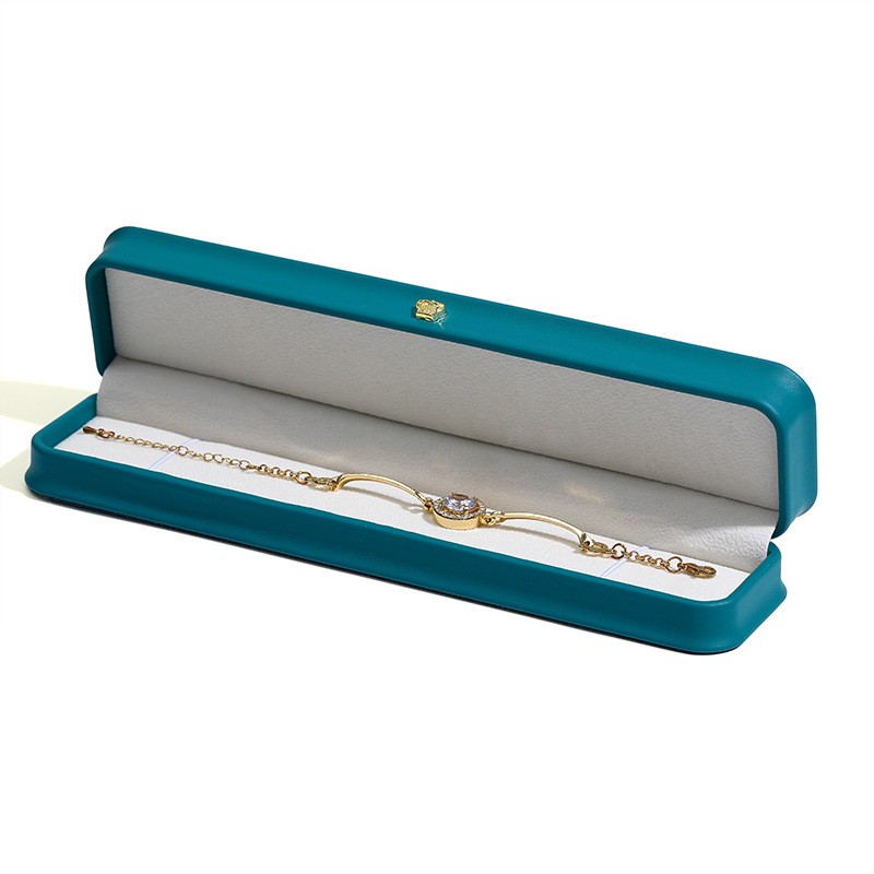 Joyero PU cuero corona colgante pulsera anillo caja cintura embalaje joyería collar pantalla caja de joyería