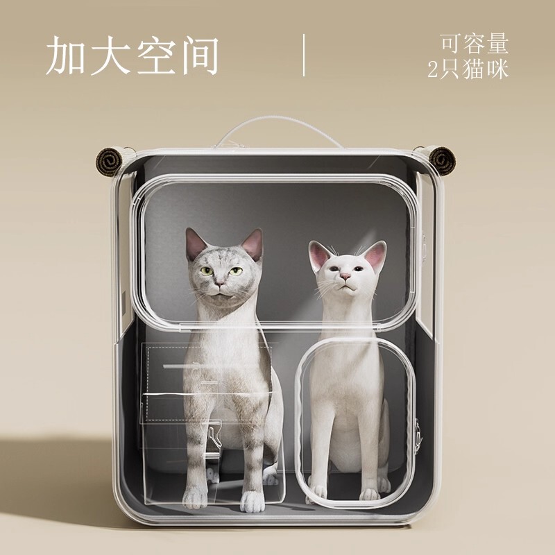 猫包外出便携猫咪背包宠物拉杆箱双肩包多猫神器大容量狗狗行李箱|undefined