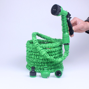 C Cross-Border Magic 3 Times Telescopic Water Pipe Domestic Use High-Pressure Car Wash Water Gun Set Garden Hose