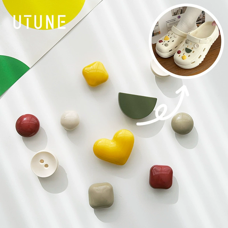 YouTune пещерная обувь цветок Креативные аксессуары для рукоделия съемные пряжки украшения милые Мультяшные Девушки Сердце крутые Тапочки