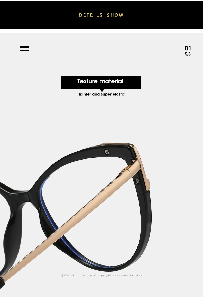 45g Weight Full Frame Glasses Structure Glasses Classification Ac Lens Material Cat Eye Glasses Style Daily Occasion Gradient Color, Solid Color, Leopard Pattern All Seasons Season Women's Gender Hip-Hop Style Hip-Hop Gradient Color Solid Color Leopard Ac Cat Eye Full Frame Optical Glasses 10
