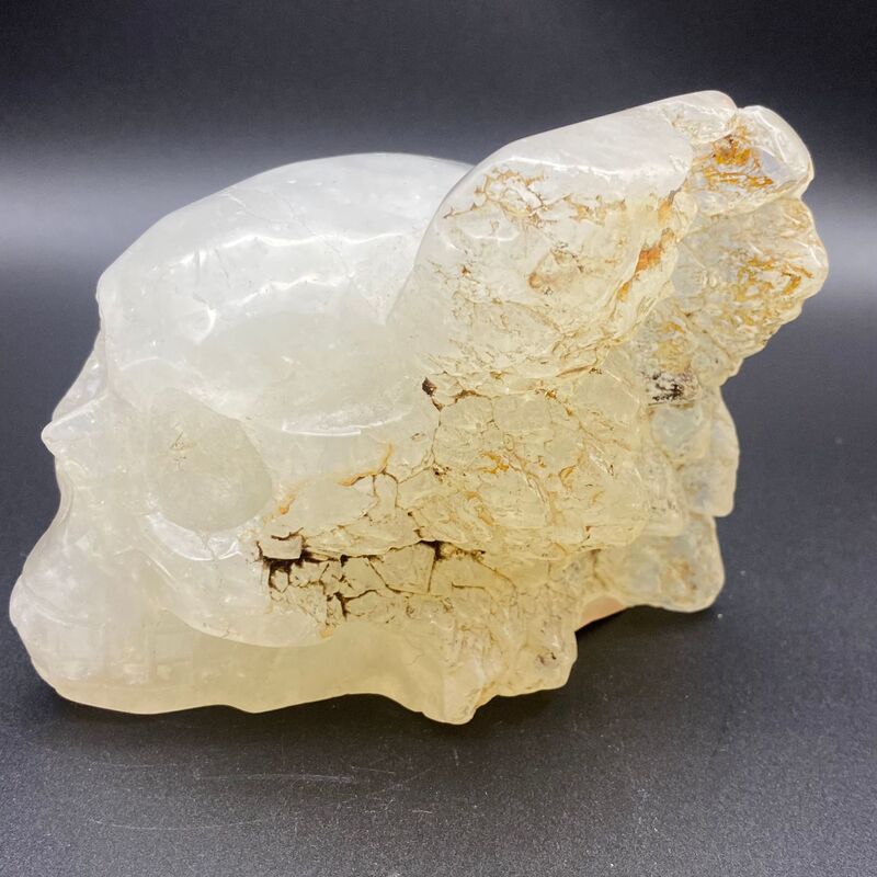 天然水晶头骨骷髅头精品水晶雕刻件桌面摆件手工雕刻件装 图 18