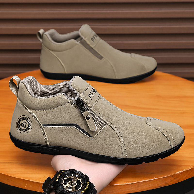 Light Luxury 2026 Four-Season Stain-Resistant Work and Labor Protection Sports Sneakers Construction Site Wear-Resistant Non-Slip Soft-Soled Casual Men's Shoes