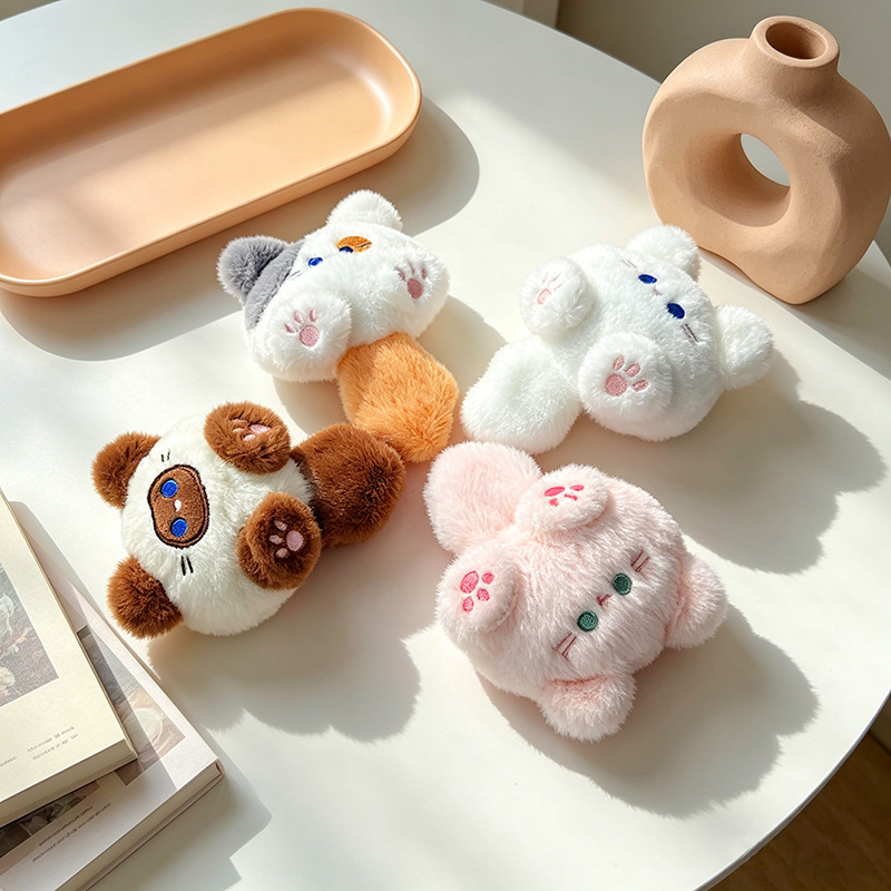 Cute Tuantuan Cat Internet Celebrity Keychain Doll Plush Pendant Doll DIY Accessories Shoe Bag Cartoon Doll Accessories