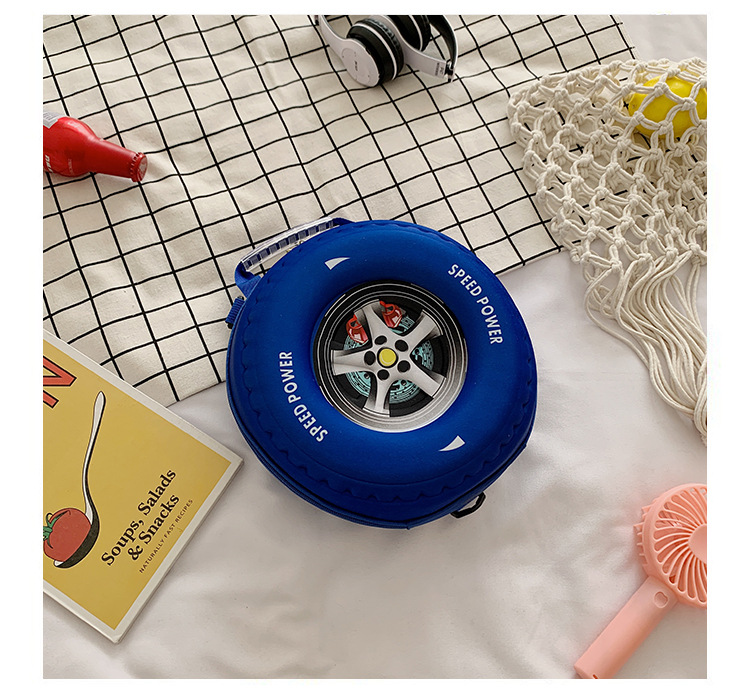 2022 Spring New stylish and high-quality tire bag, Korean style simple and fashionable casual handbag, crossbody children's schoolbag undefined