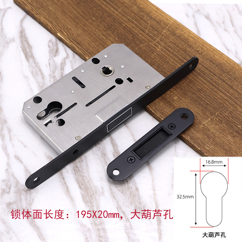 Estándar europeo 5572 bloqueo silencioso de absorción magnética multicolor opcional de acero inoxidable bloqueo de lengua cuadrada puerta de dormitorio bloqueo de puerta interior