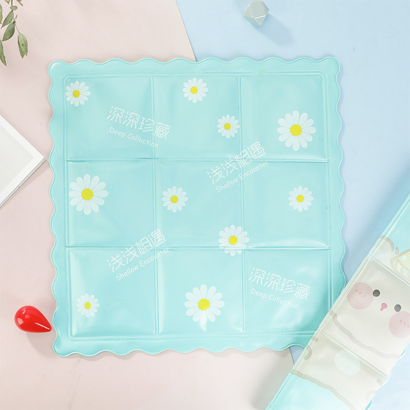 New Ice Pads for Summer, Cooling Products for Students, Ice Crystal Car Cartoon Gel Seat Cushions, Pvc Ice Seat Cushions Wholesale