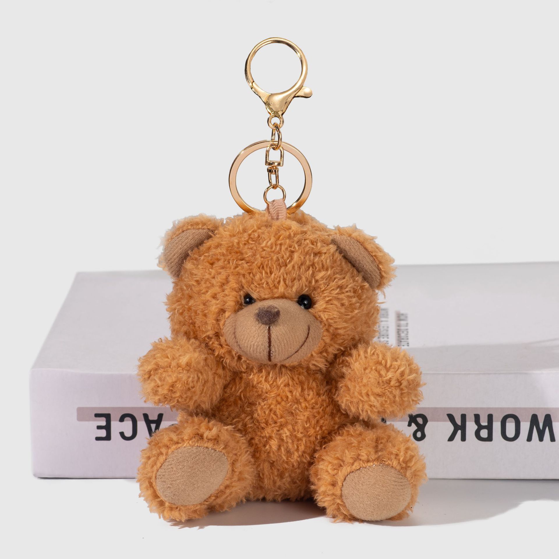 Cartoon peluche Teddy Bear bolso colgante llavero creativo accesorios de muñeca bolso colgante bolso