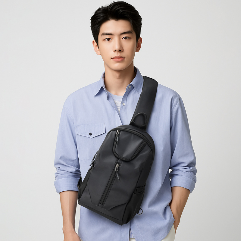 Factory Direct Sales of New Men's Crossbody Bags, Waterproof Shoulder Bags, Water Bottle Chest Bags, Cycling Fashion Outdoor Bags