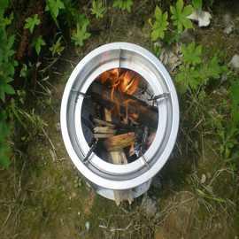 柴火灶家用烧火柴自驾野餐炉具烧柴灶木炭取暖炉露营装备野炊炉