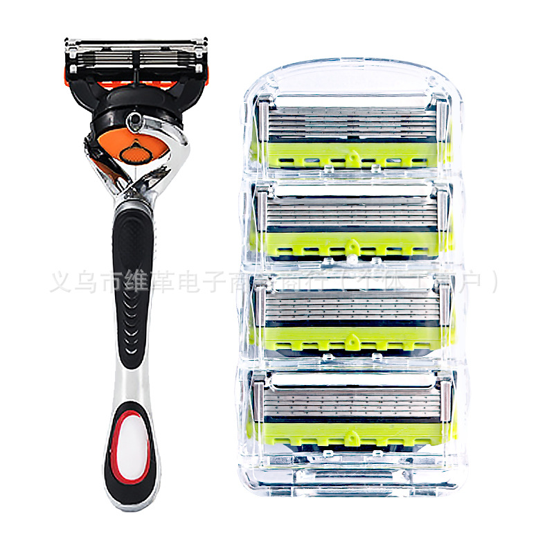 4 knife heads + 1 silver knife holder