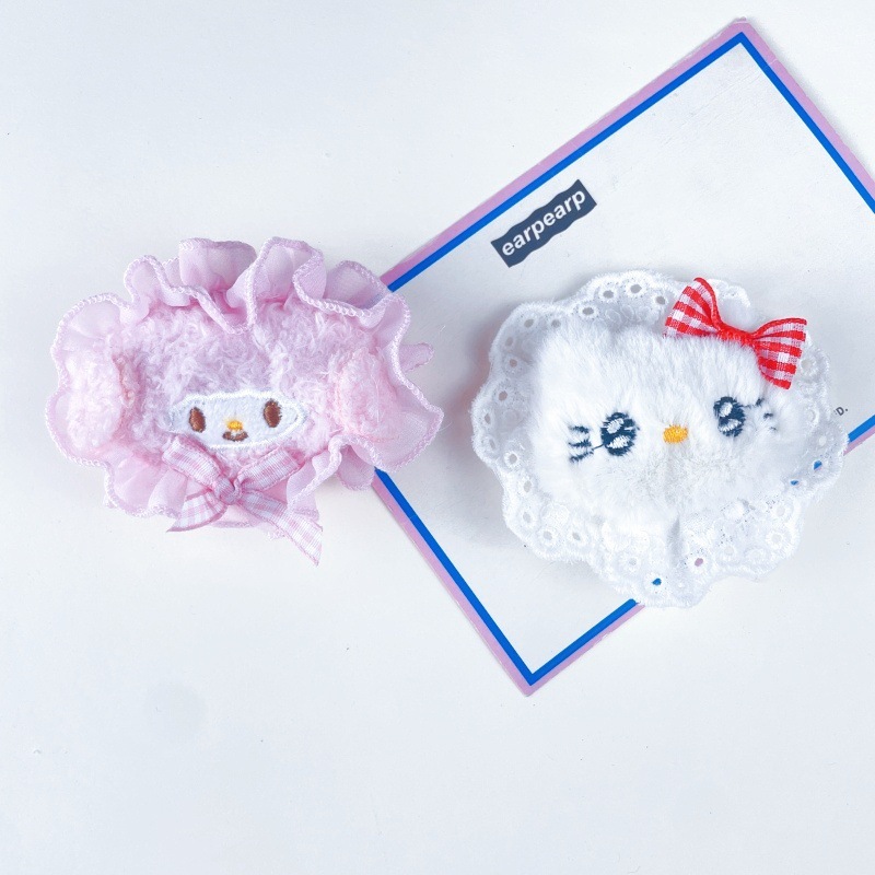 かわいいぬいぐるみ KT 猫キーホルダーペンダント黒革 KT リボン子猫バッグペンダント小さなギフトアクセサリー|undefined