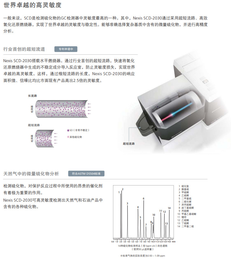 硫化学发光检测系统气相色谱仪