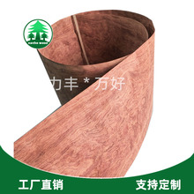 现货批发天然球纹花梨木皮 原木色球纹木皮饰面板 工厂直供