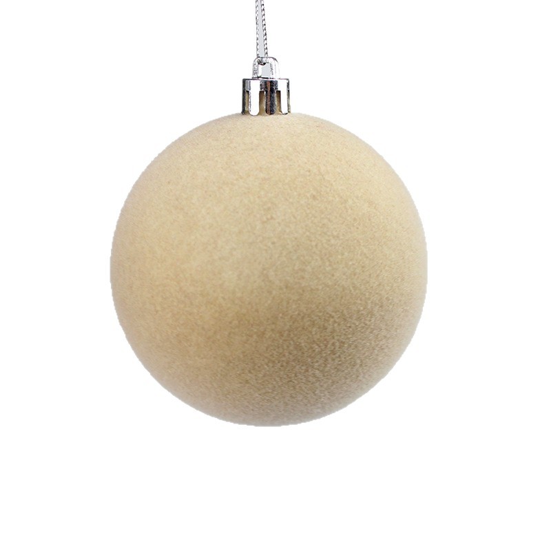 Fuente fabricantes de bolas de Navidad árbol de Navidad decoración colgante flocado bolas de color Navidad decoración al por mayor image 6