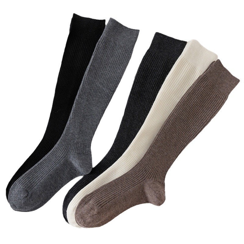 2足組 ウールカーフソックス レディース 秋冬 ロングソックス レディース 多用途 春秋 JK 太ももソックス オーバーニーソックス 圧縮ソックス