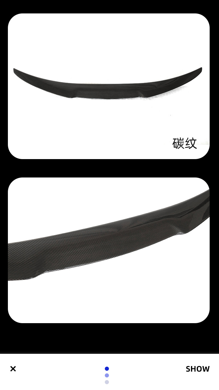 Suitable for BMW 3 series tail G20G28 modified M4 tail carbon pattern rear spoiler wing