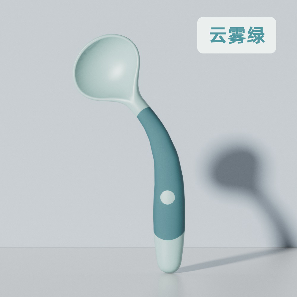 Baby Twist cuchara flexible bebé entrenamiento comiendo cuchara niños vajilla comiendo comida complementaria cuchara de bebé