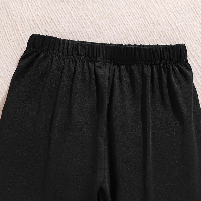 2024 Herbst neue Kollektion von Kinderbekleidung, modisches langes Hemdkleid mit Gürtel und Unterhosen-Set für Mädchen_voghion.com