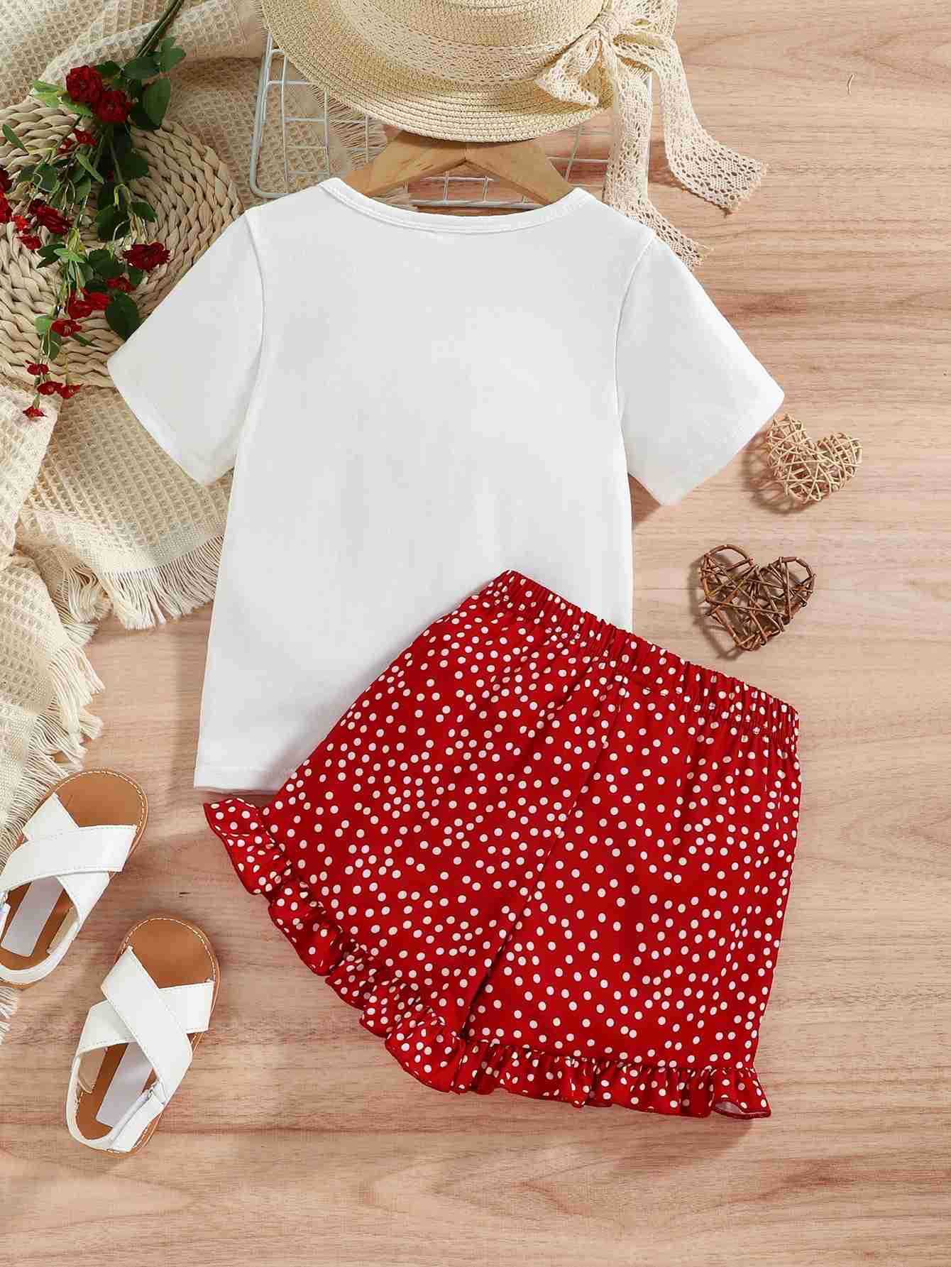 Simple Style Round Dots Cotton Baby Clothing Sets display picture 4