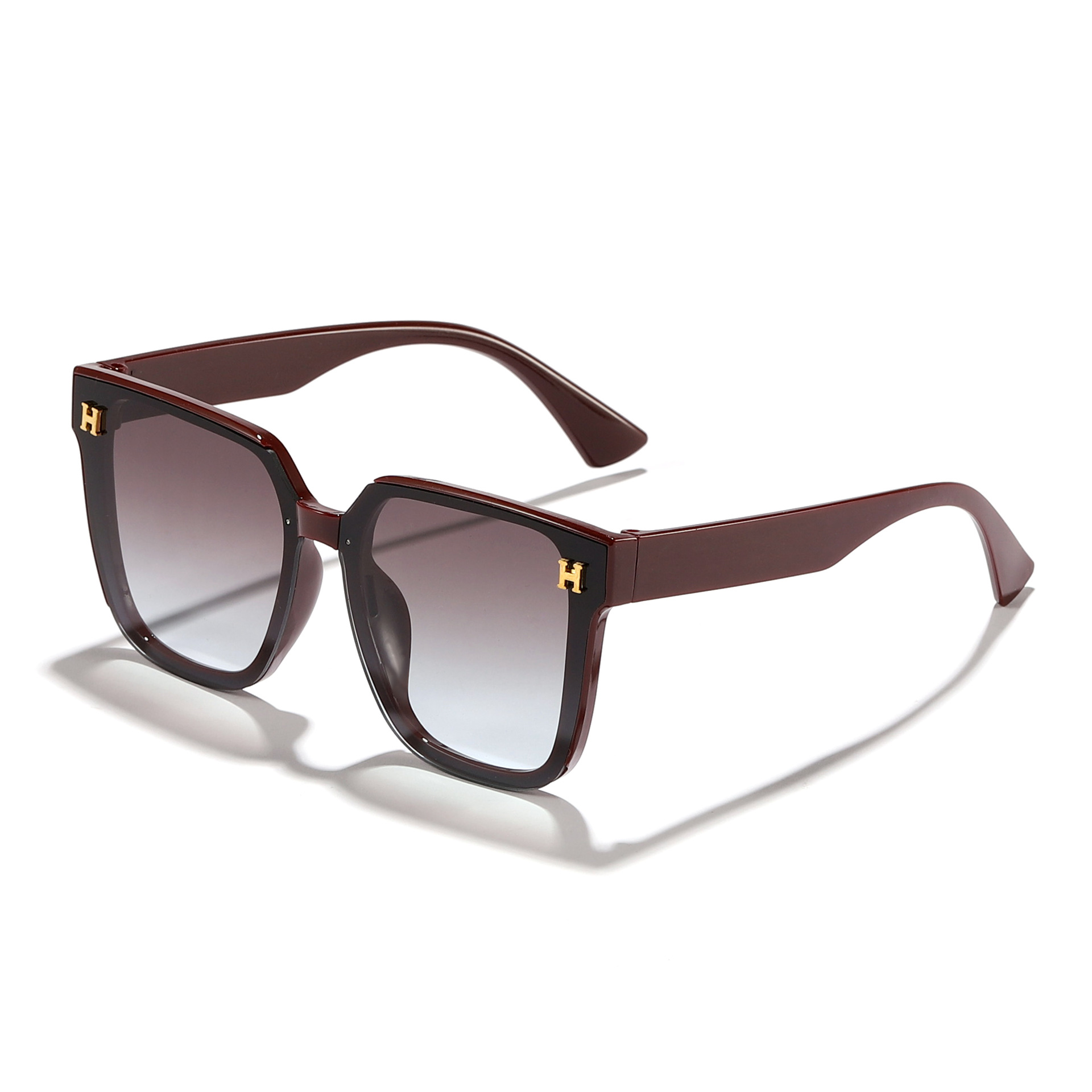 Nuevas gafas de sol de PC con letras de caja coreanas transfronterizas