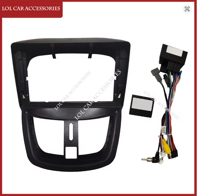 Applicable to 2006-2010 Peugeot 207 Central Control Navigation Panel Android Navigation Versatile Frame Large Screen Frame Panel
