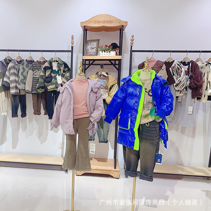 撤柜童装尾货韩版木朵爸爸冬装羽绒服棉服外套品牌折扣童装直播货