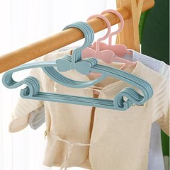 子供用プラスチックハンガー子供服子供服ベビー服赤ちゃん蝶結びハンガーシンプルズボンハンガー