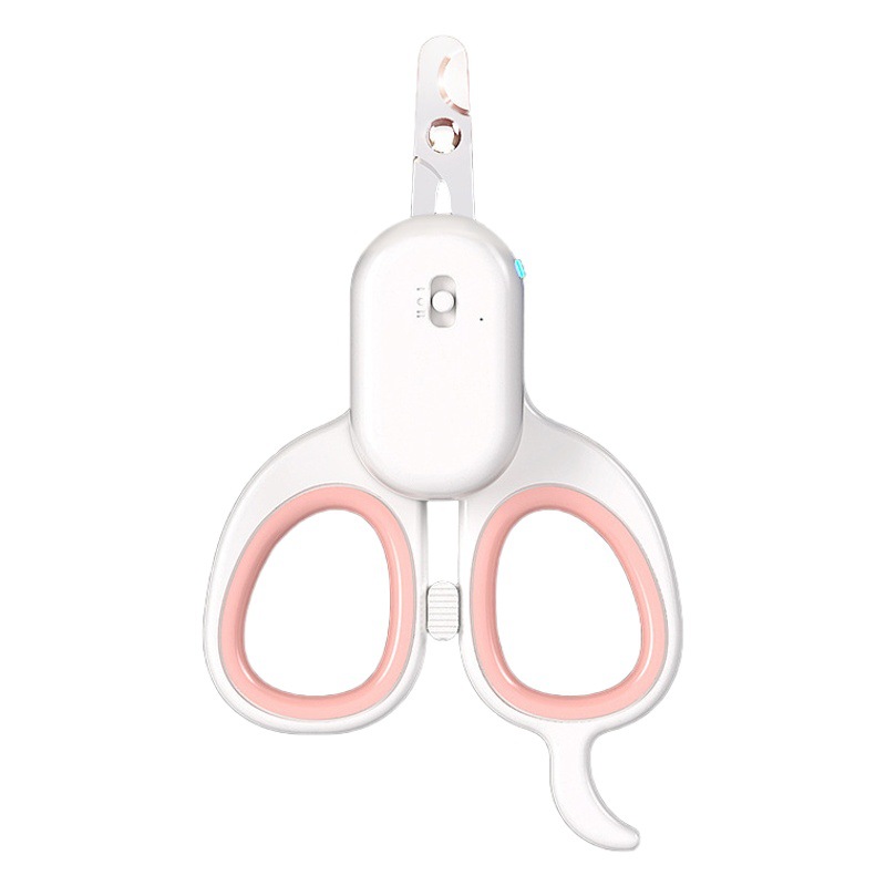 Suministros transfronterizos para mascotas nuevas cortaúñas para mascotas cortaúñas de gato cortaúñas línea de sangre LED cortaúñas para mascotas de carga