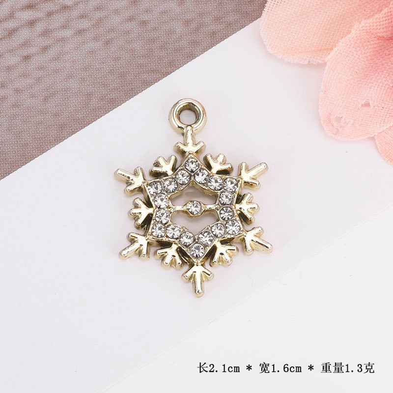 6-pointed snowflake gold
