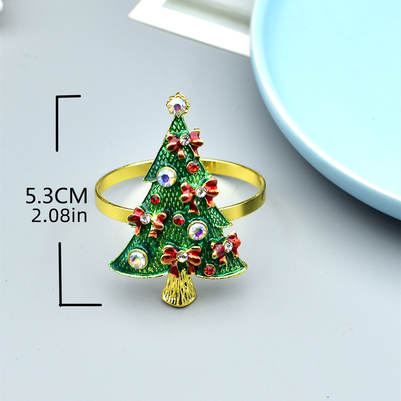 Arco verde árbol de navidad