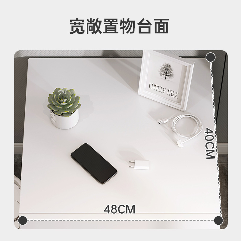 Mesa de cabezal de cama simple dormitorio doméstico ligero de lujo moderno simple pequeño mini estante armario armario de almacenamiento