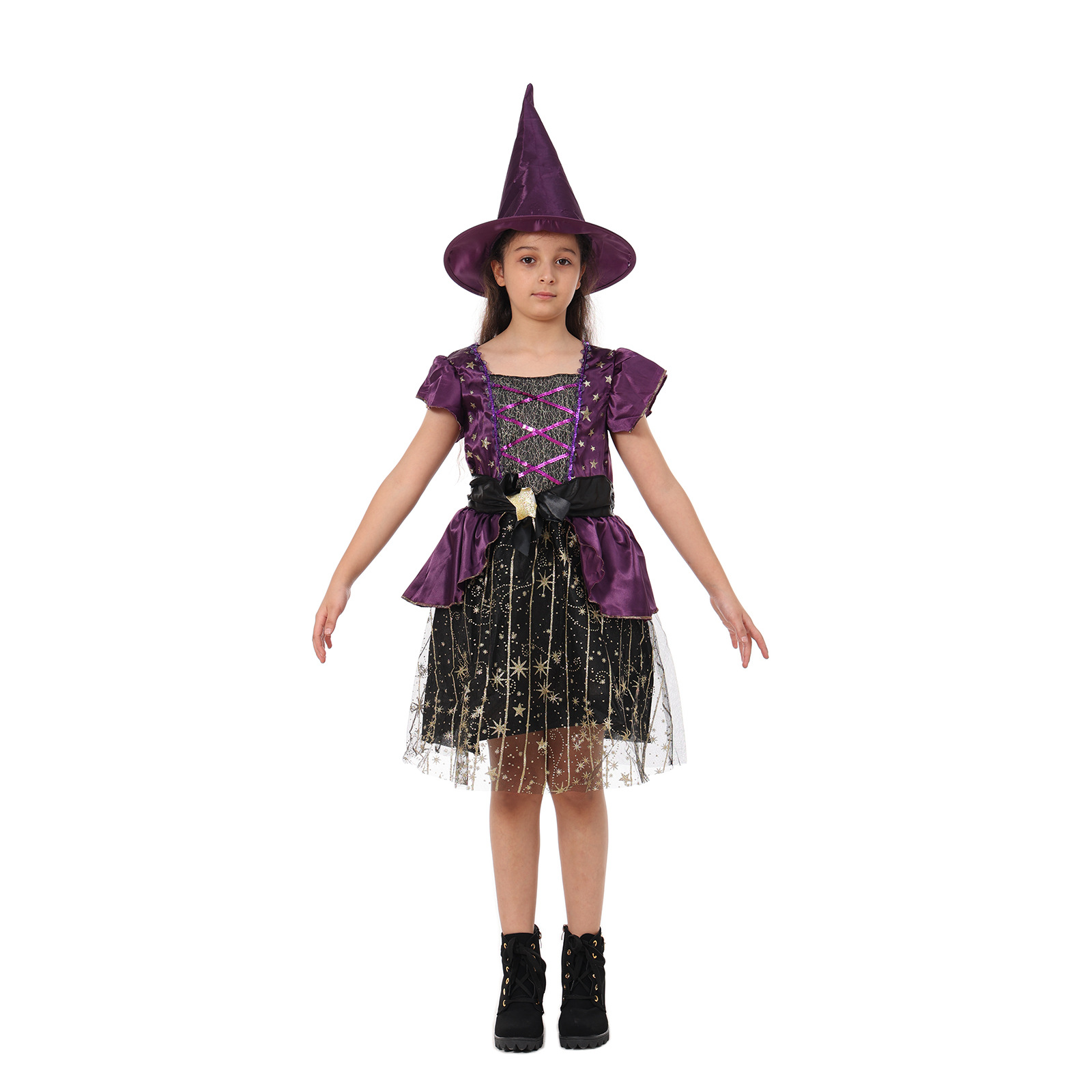 Amazon deseo suministro transfronterizo disfraz de Halloween traje de actuación de bruja pequeña disfraz de bruja de Halloween