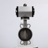 Одиночный/двойной эффект на зажимание пневматического клапана бабочки D671X-10/16P 304 из нержавеющей стали CF8 этилот CT Цилиндр