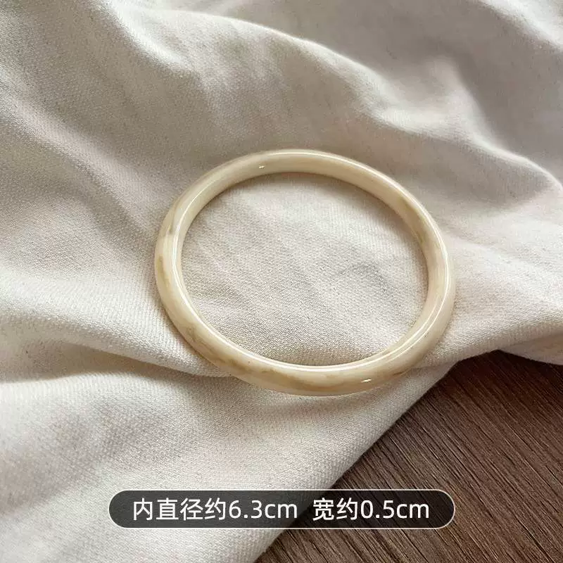 Retro acrylic geometric brand small design bracelet, Chinese style