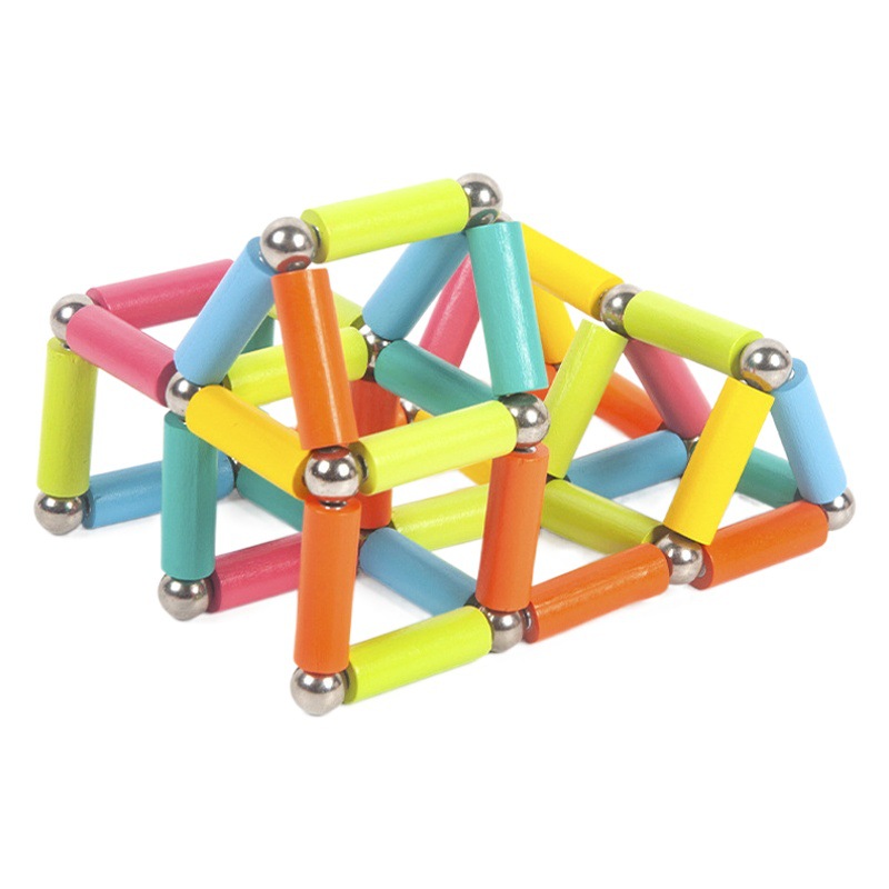 Variedad de palos magnéticos, piezas magnéticas para niños, bloques de construcción, rompecabezas, regalo educativo para niñas, juguete para bebés de 2 años