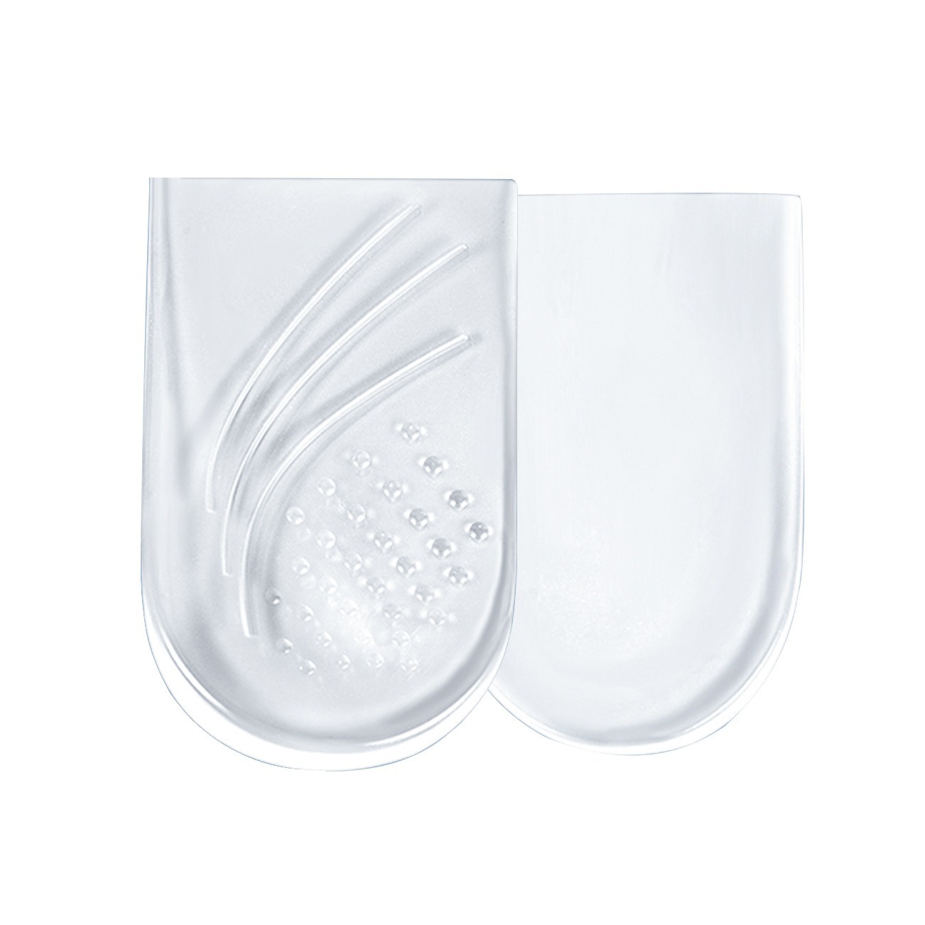 Amazonas aumento medio almohadilla de altura invisible aumento interno ajustable tipo XO pierna corrección plantilla suave amortiguador taconer