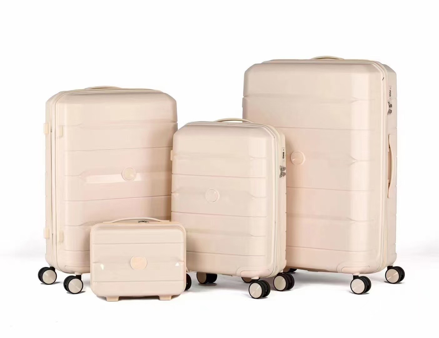 Procesamiento de maletas personalizadas con cremallera de color sólido maleta de embarque al por mayor maleta de embarque ligera