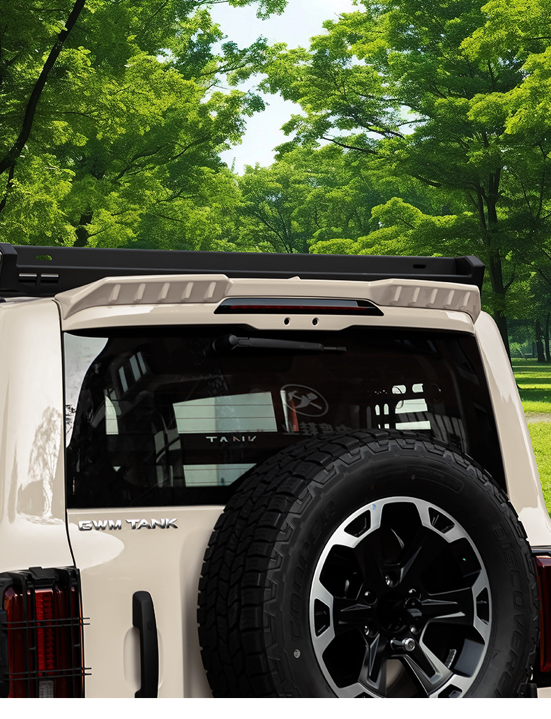 26Tank300 sports rear spoiler modification parts, top wing, stabilizer wing, rear spoiler, side wing panels, exterior decoration