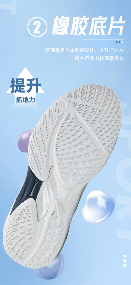 Giày cầu lông đa năng unisex thoáng khí form rộng ôm chân chống mài mòn chống trượt — Cam xanh đậm, Vàng xám, Xám bạc chi tiết 5