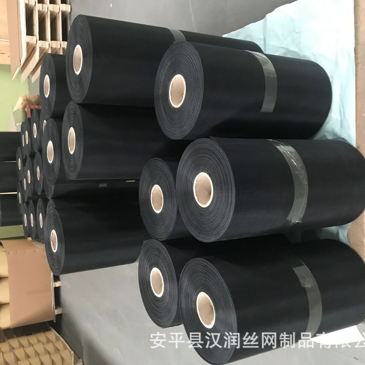 实体厂家常年现货汽轮机滤芯网 环氧树脂过滤网 黑色喷塑铁丝网