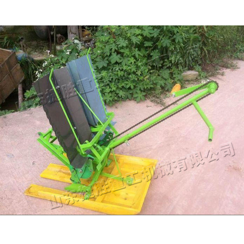 Máquina de trasplante de plántulas de arroz de doble línea de mano uniforme sembradora de plántulas agrícolas pequeña máquina de trasplante de plántulas ajustable de montaña image 5