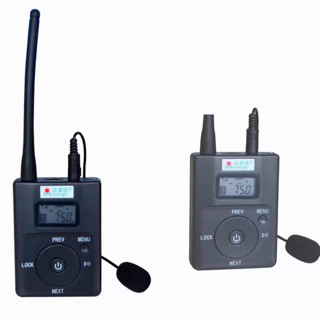 立体声FM微型发射器无线教学广场舞MP3/4音频发射器